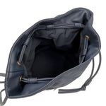 画像をギャラリービューアに読み込む, 【中古】ドゥロワー Drawer ノベルティ巾着バッグ バイカラー ロゴ刺しゅう ミニサイズ ホワイト ネイビー i0512y0019
