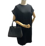 Load image into Gallery viewer, 【中古】BURBERRY バーバリー レザー ハンドバッグ ブラック レディース フォーマル j0213aq011132
