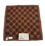 将图片加载到图库查看器，【中古】CELINE セリーヌ タオルハンカチ マカダム ブラウン 綿100％ レディース j0618lq0175
