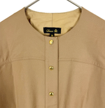 将图片加载到图库查看器，【中古】ドゥロワー Drawerロングワンピース ベージュ 長袖 ベルト付き レディース j0209y00338
