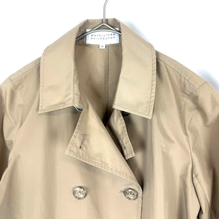 【中古】マッキントッシュフィロソフィー MACKINTOSH PHILOSOPHY スプリングコート ステンカラー ポーチ付き ベージュ系 i0410wq01410