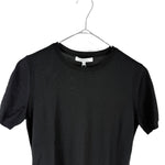 将图片加载到图库查看器，【中古】エポカ EPOCA クルーネック半袖ニット アンサンブルセット品 薄手 ブラック 黒 i0818n0058
