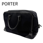 画像をギャラリービューアに読み込む, 【中古】PORTER ポーター ボストンバッグ ブラック 大容量 旅行バッグ j0712oq02192
