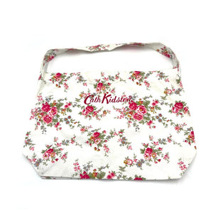 【中古】キャスキッドソン Cath Kidston ワンショルダーバッグ 2way サブバッグ 花柄 ホワイト系 h0716wq0165