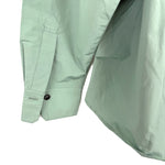 Load image into Gallery viewer, 【中古】ミッシェルクラン MICHEL KLEIN シャツ 長袖 シャカシャカ素材 くすみグリーン系 i0619wq0168
