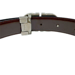 Load image into Gallery viewer, 【中古】フェラガモ Salvatore Ferragamo  ガンチーニ レザーベルト ブラック×ブラウン j0405oq00769
