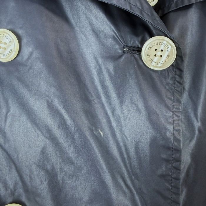 【中古】トラディショナルウェザーウェア ナイロンジャケット トレンチコート 薄手 ネイビー 紺 i0731wq02010