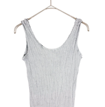 Load image into Gallery viewer, 【中古】イッセイミヤケ ISSEY MIYAKE me ミー ノースリーブ ワンピース プリーツ グレー j0213aq01646
