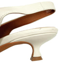 画像をギャラリービューアに読み込む, 【中古】スローブイエナ SLOBE IENA パンプス バックスリング 5cmヒール オフホワイト 白 i0731wq0185
