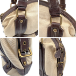 画像をギャラリービューアに読み込む, 【中古】バーバリー BURBERRY ハンドバッグ バイカラー 布生地 レザー カジュアル ベージュ ダークブラウン i0601oq01762
