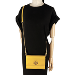 画像をギャラリービューアに読み込む, 【中古】TORY BURCH トリーバーチ チェーンショルダーバッグ イエロー レザー  レディース クロスボディバッグ j0405oq01169

