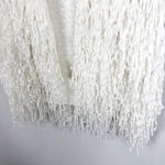 Load image into Gallery viewer, 【中古】ドゥロワー Drawer フリンジニットベスト ジレ ロングフリンジ ホワイト 白 i0324h00554
