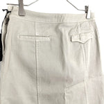 Load image into Gallery viewer, 【中古】ルヴェルソーノアール Le Verseaunoir ひざ丈台形スカート コットン ストレッチ ライトベージュ i0703n0084
