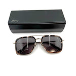 将图片加载到图库查看器，【中古】ブリオーニ Brioni サングラス べっ甲 金フレーム ディアドロップ ブラウン ゴールド i0717lq00871
