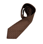 Load image into Gallery viewer, 【中古】フェンディ FENDI ネクタイ ブラウン FFロゴ 総柄 シルク i1029pq00718
