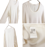 将图片加载到图库查看器，【中古】BLAMINK ブラミンク シルクワンピース ホワイト ロング丈 長袖 レディース 上質素材 j0128n00490
