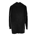 将图片加载到图库查看器，【中古】デプレ DES PRES カーディガン 襟付き ボタンレス ガウン風 ウール カシミヤ ブラック 黒 i0515n0043
