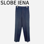 画像をギャラリービューアに読み込む, 【中古】スローブイエナ SLOBE IENA ネイビー スラックスパンツ センタープレス  38 j0907i0244
