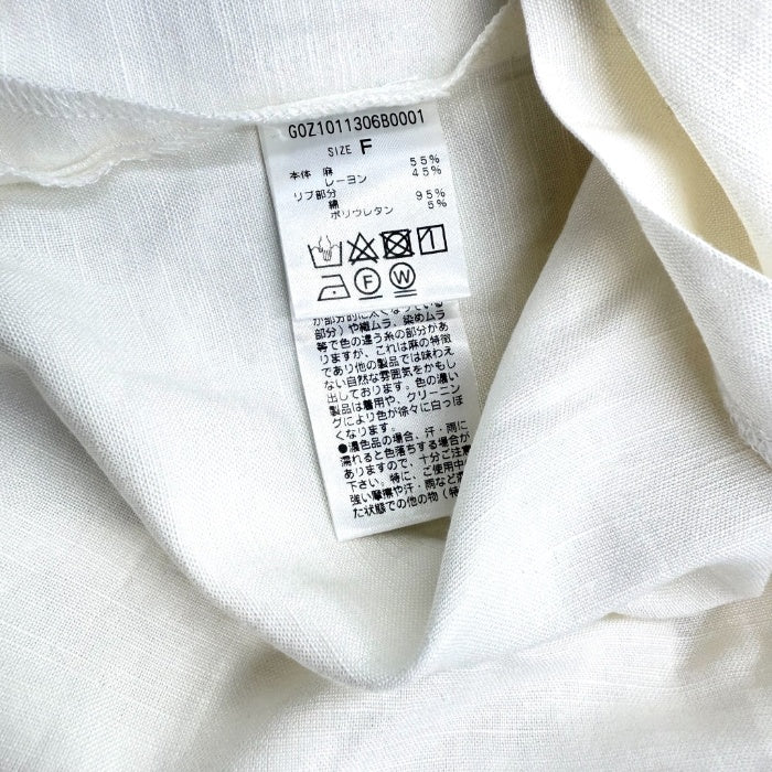【中古】ガリャルダガランテ GALLARDA GALANTE リネン混カットソー ロング丈 透け感 オフホワイト 白系 i0417m0123