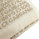 画像をギャラリービューアに読み込む, 【中古】Dolce &amp; Gabbana ドルチェ＆ガッバーナ マフラー ロゴ 総柄 ベージュ系 i0328aq01418
