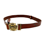 画像をギャラリービューアに読み込む, 【中古】EMPORIO ARMANI エンポリオ・アルマーニ 本革 スタッズ ベルト ヴィンテージ i0731wq0091
