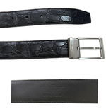 将图片加载到图库查看器，【中古】サルヴァトーレフェラガモ Salvatore Ferragamoクロコ型押し レザーベルト ブラック j0223tq02225
