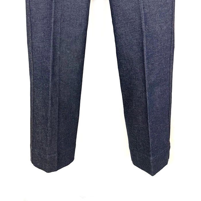 【中古】エストネーション ESTNATION デニムフレアパンツ ストレッチ きれいめデニム インディゴブルー i0421hy00220