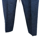 画像をギャラリービューアに読み込む, 【中古】ジョセフ JOSEPH テーパードパンツ ツイード コットン 麻 リネン ネイビー ブラック i0213n0175
