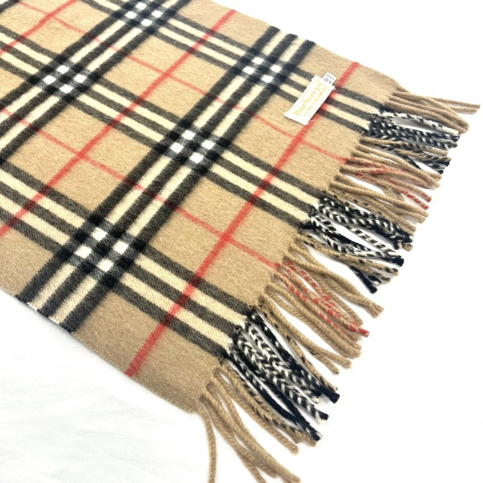 【中古】バーバリー BURBERRY マフラー チェック柄 定番 可愛い Burberrys ベージュ系 h0516lq00327