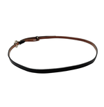 Load image into Gallery viewer, 【中古】GUCCI グッチ 細ベルト レザー ブラック ゴールド GGバックル レディース j0618lq00855
