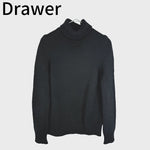 画像をギャラリービューアに読み込む, 【中古】ドゥロワー Drawer タートルネックニット 長袖 カシミヤ100％ ブラック 6513-106-0055
