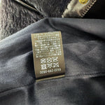 Load image into Gallery viewer, 【中古】Drawer ドゥロワー ファージャケット ネイビー 36  レザー切替 羊革 牛革 i1215h002156
