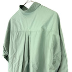 Load image into Gallery viewer, 【中古】ミッシェルクラン MICHEL KLEIN シャツ 長袖 シャカシャカ素材 くすみグリーン系 i0619wq0168
