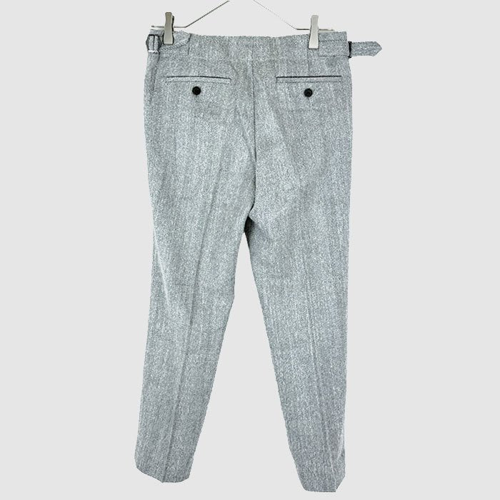 【中古】JOSEPH ジョゼフ ウールパンツ ヘリンボーン アジャスター ストレート 通勤 オフィス i0911n0064