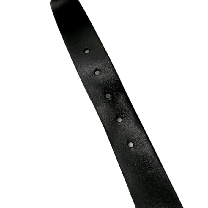 【中古】グッチ GUCCI ベルト シンプル レザー 編込み シルバーバックル ブラック 黒 i0606aq018110