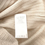 将图片加载到图库查看器，【中古】ドゥロワー Drawer リブニット ヘンリーネック 透け感 カシミヤ ライトベージュ i0623k0063
