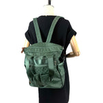 Load image into Gallery viewer, 【中古】イザック Y'SACCS リュック ハンドバッグ 2way ドット柄 ポケット多い くすみグリーン 緑系 i0410wq02810
