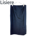 将图片加载到图库查看器，【中古】リエール Lisiere ストレートスカート ネイビー サイズ0 j090200077
