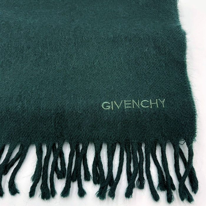 【中古】GIVENCHY ジバンシィ マフラー ウール100％ フリンジ付き i0429wq0470