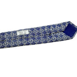 将图片加载到图库查看器，【中古】エルメス HERMES ネクタイ 柄 シルク 総柄 おしゃれ ブルー系 クリーム色 i0211tq0266
