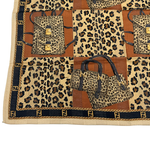 Load image into Gallery viewer, 【中古】FENDI フェンディ ハンカチ スカーフ レオパード バッグ柄 ブラウン レディース j0618lq0155
