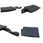 将图片加载到图库查看器，【中古】ブルガリ BVLGARI ネームタグ レザー シンプル ネイビー 紺 i0627aq0206
