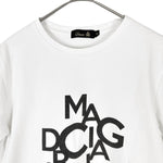 将图片加载到图库查看器，【中古】ドゥロワー Drawer Tシャツ ロゴプリント シンプル コットン ホワイト ブラック 白 黒 i0630h0039
