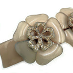 将图片加载到图库查看器，【中古】アレクサンドルドゥパリ ALEXANDRE DE PARIS バレッタ ヘアアクセサリー ベージュ系 i0225aq02025
