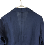 Load image into Gallery viewer, 【中古】LARDINI ラルディーニ リネン100％ テーラードジャケット ネイビー 36 j0518h00416
