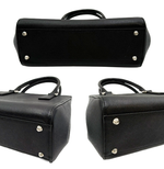 Load image into Gallery viewer, 【中古】BURBERRY バーバリー レザー ハンドバッグ ブラック レディース フォーマル j0213aq011132
