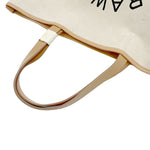 Load image into Gallery viewer, 【中古】ドゥロワー Drawer ノベルティ トートバッグ 生成り キャンバス ロゴプリント 大容量 i1222y00110
