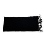 画像をギャラリービューアに読み込む, 【中古】ロペ ROPE マフラー ブラック フリンジ シンプル レディース i1124tq0175
