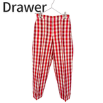 将图片加载到图库查看器，【中古】ドゥロワー Drawer チェックパンツ ウール100％ サイズ38 j0902000218
