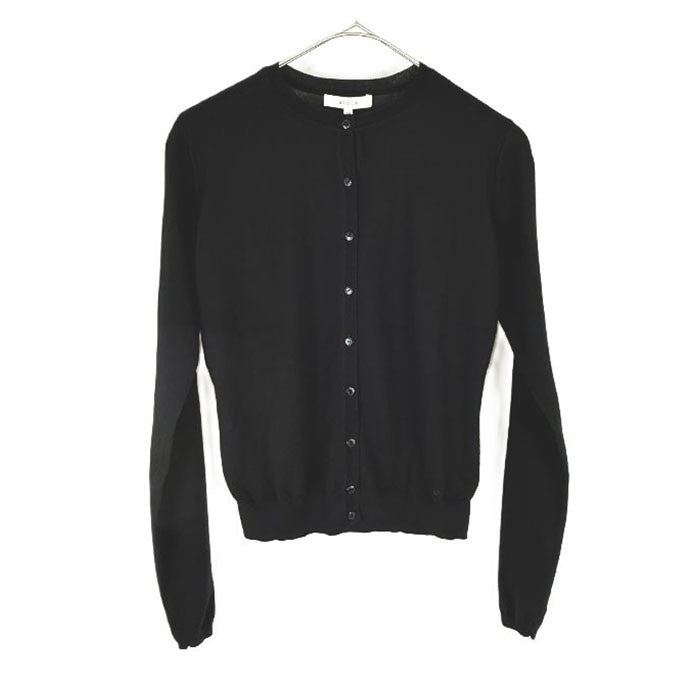 【中古】エポカ EPOCA カーディガン クルーネック アンサンブルセット品	薄手 ブラック 黒 i0818n00410